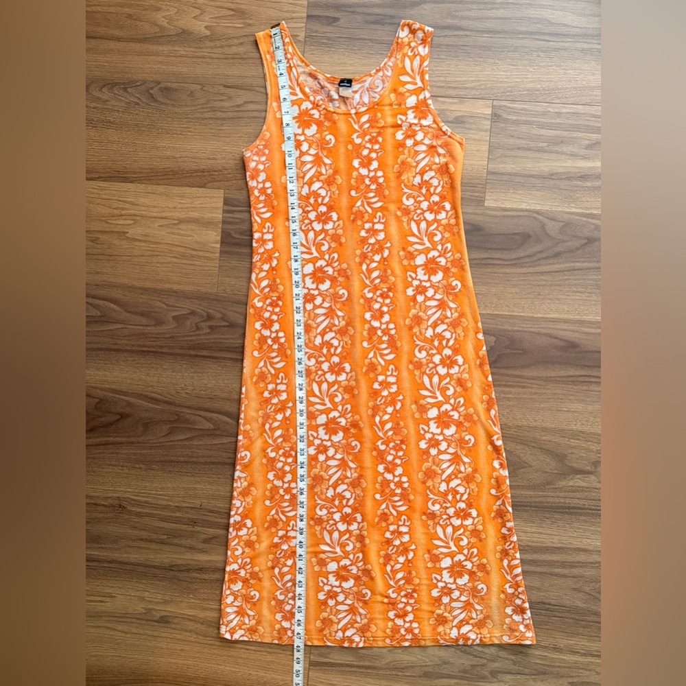 Vintage Y2K Hawaiian i Confess
Orange Floral Sleeveless Maxi Dress
Womens Size M - Picture 8 of 9